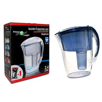 FLJ601 Neptune Filter Jug (Blue) with Filter Included (Brita Classic Style)