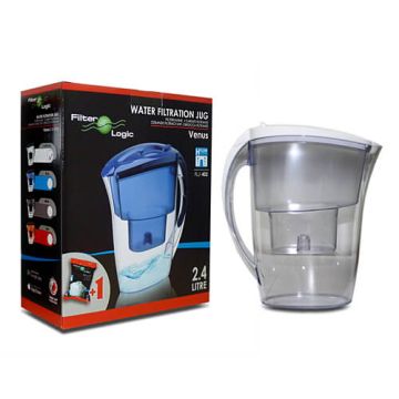 FLJ402 Venus Filter Jug (Clear) with Filter Included (Maxtra Style)