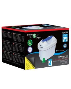 FilterLogic FL402 Water Filter Compatible with Brita Maxtra, Maxtra+, Maxtra Pro  (4 Pack)